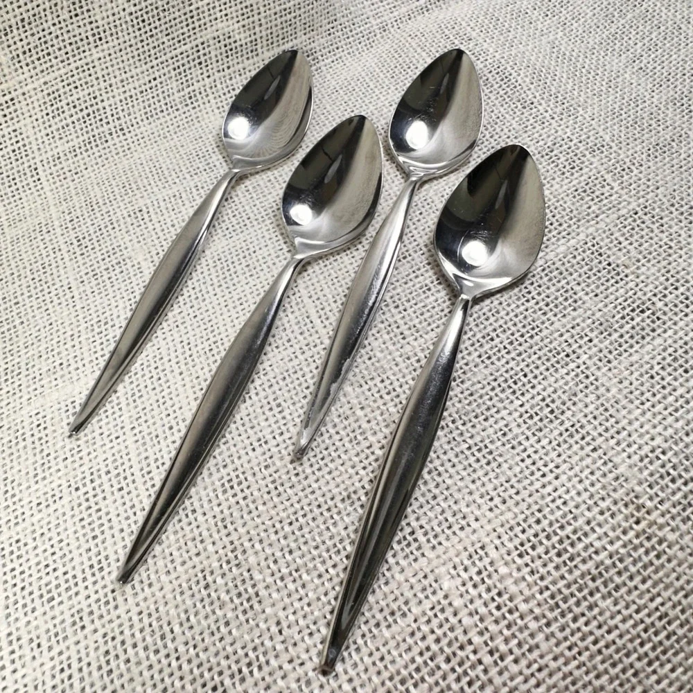 Ebbtide Estate Stainless Teaspoon‎ Set of 4 USA Replacement Flatware 6 Inch